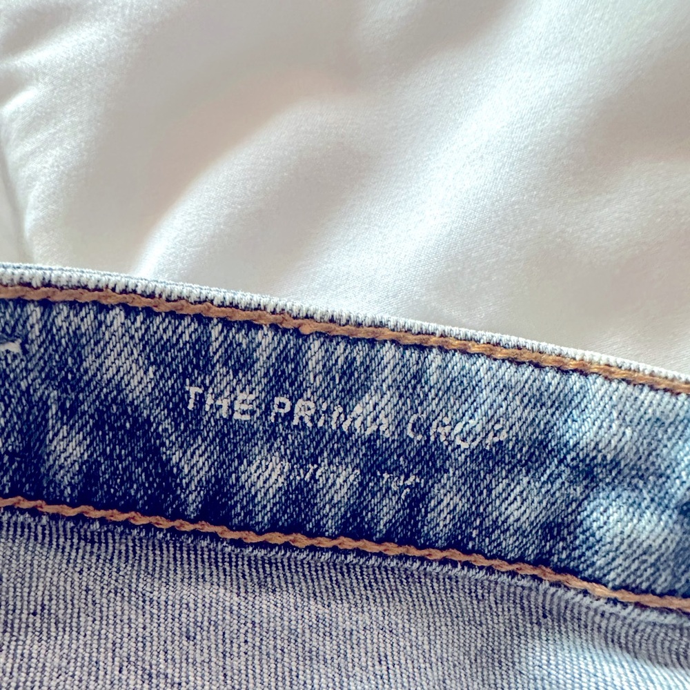 Adriano Goldschmied AG Prima Crop jean 30R Medium Wash Distressed like new